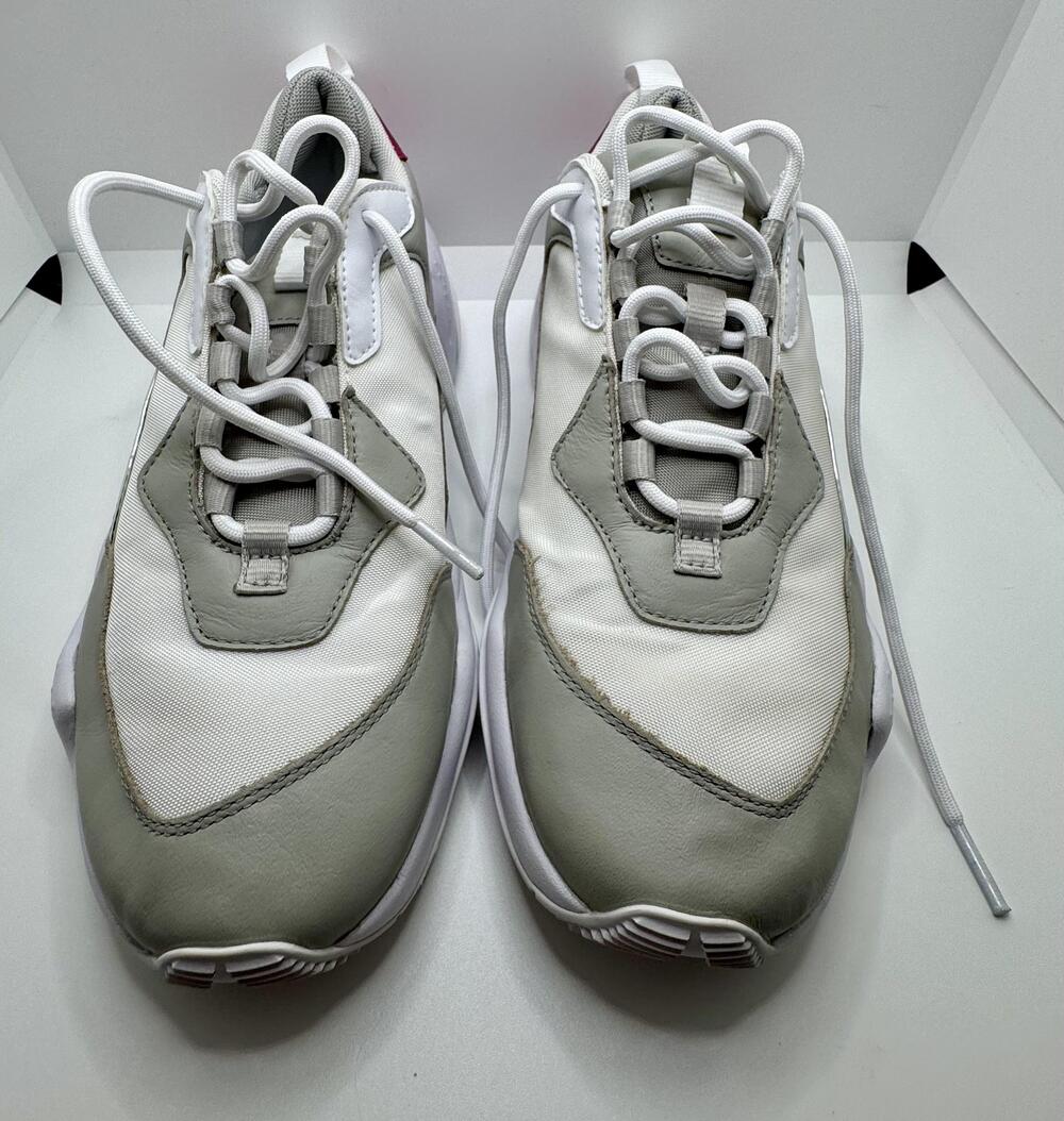 Puma Thunder Fashion Shoes Womens Size 8.5 White Gray Pink Chunky 367998-03